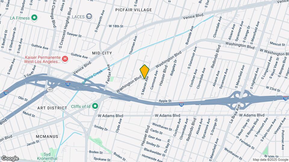 2239 S Marvin Ave Map and Location Details
