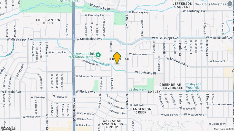 6930 W Louisiana Ave Map and Location Details