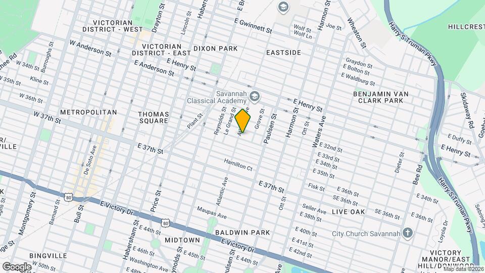 706 E 34th St Map and Location Details