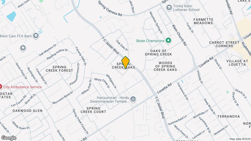 6031 Spring Creek Ln Map and Location Details