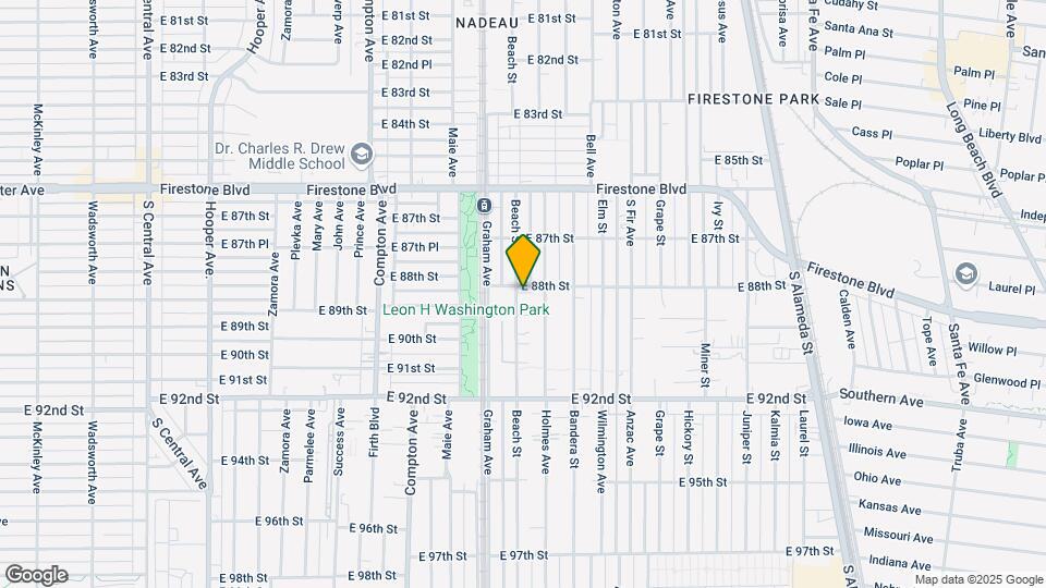 8806 Beach St Map and Location Details