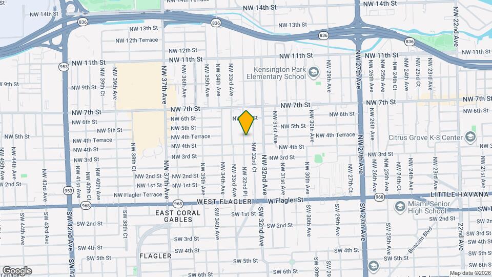 423 NW 32nd Pl Map and Location Details