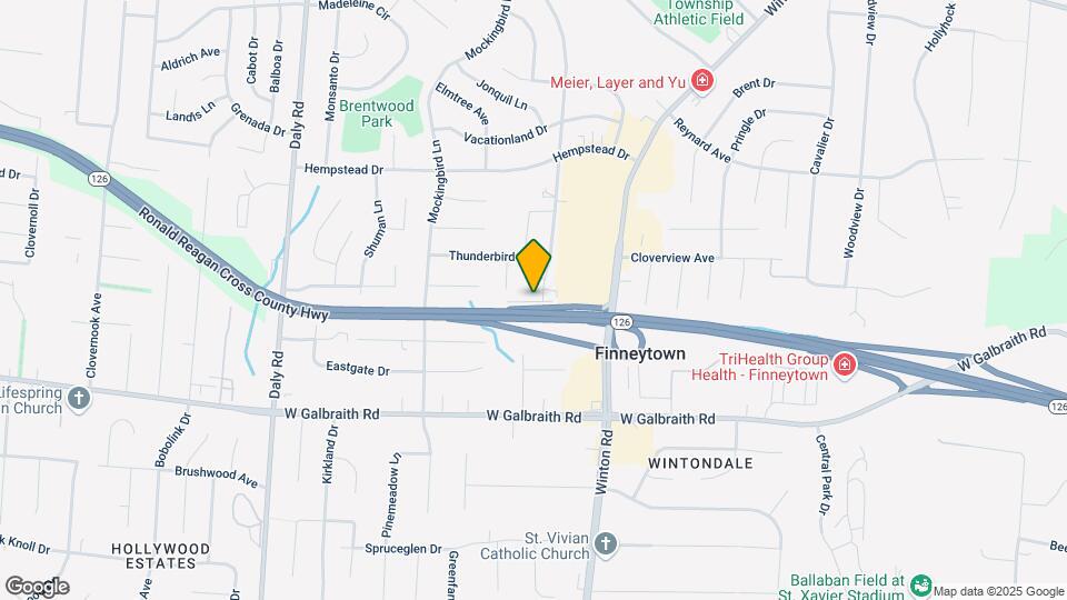 8367 Cottonwood Drive Cincinnati, Ohio 45231 Map and Location Details