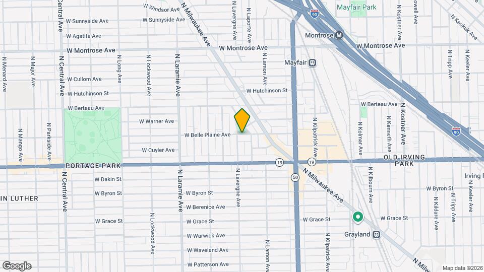 4953 W Belle Plaine Ave Map and Location Details