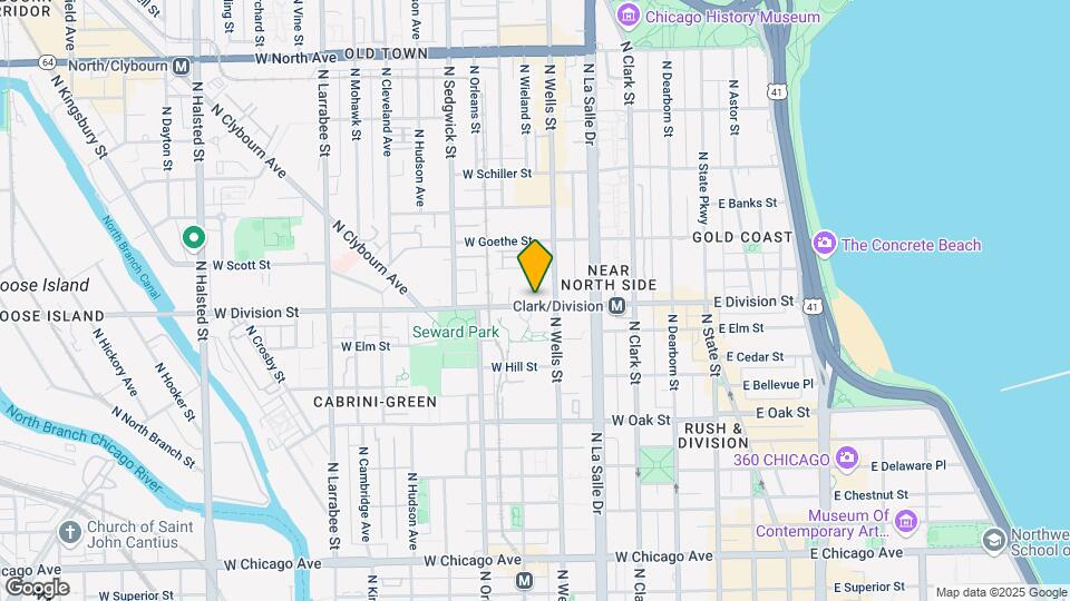 218 W Division St, Unit 610 Mapa y Detalles de la Ubicación