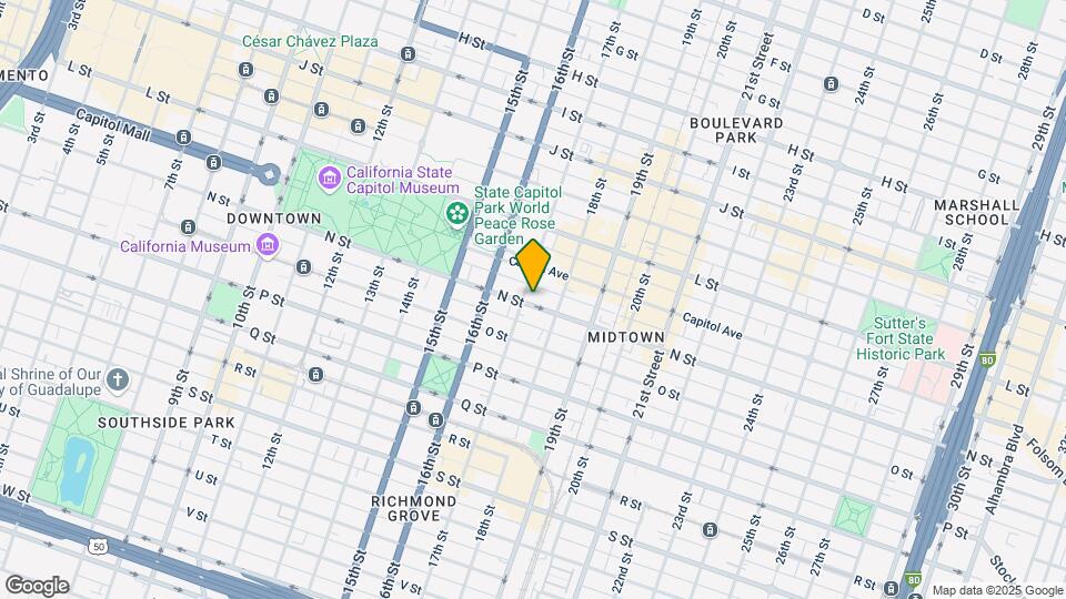 1705 N St Map and Location Details