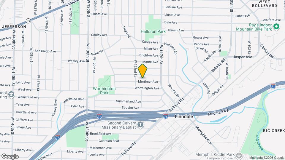 12004 Mortimer Ave Map and Location Details