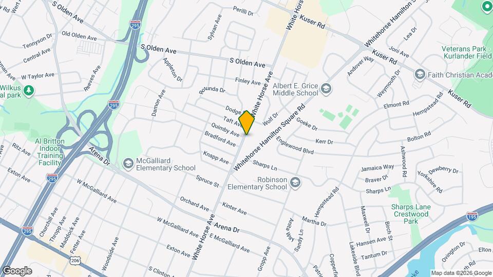 629 White Horse Ave Map and Location Details