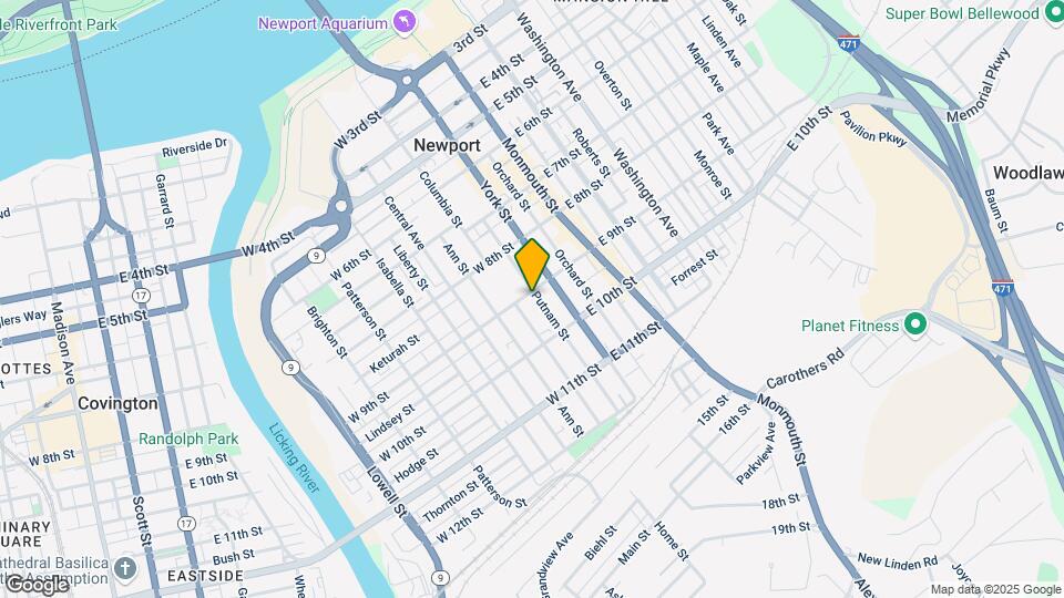 902 Putnam St Map and Location Details