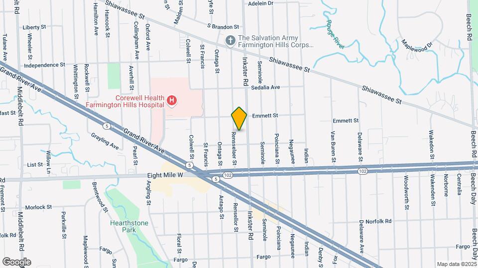 20956 Rensselaer St Map and Location Details