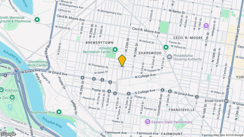 1304 N 25th St Map and Location Details