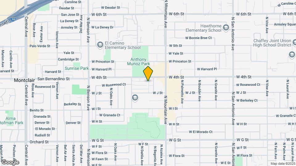 1204 W Rosewood Ct Mapa y Detalles de la Ubicación
