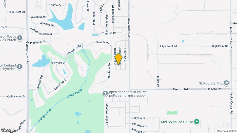8207 Cross Point Dr Map and Location Details