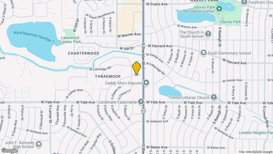 2545 S Sheridan Blvd Map and Location Details