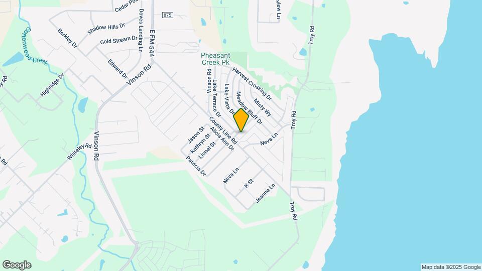 1604 Pheasant Creek Dr Map and Location Details