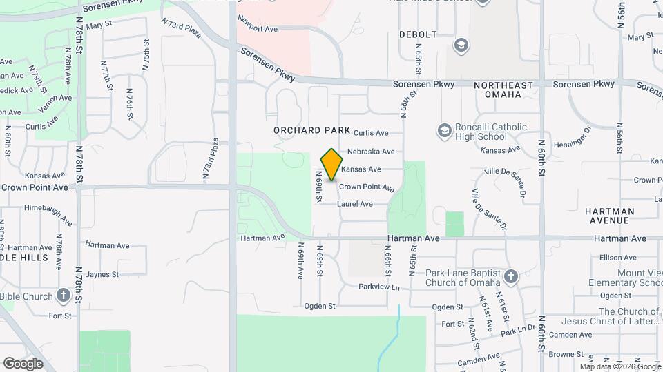 6006 N 68th St Map and Location Details