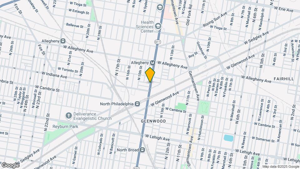 3018 N Broad St Map and Location Details