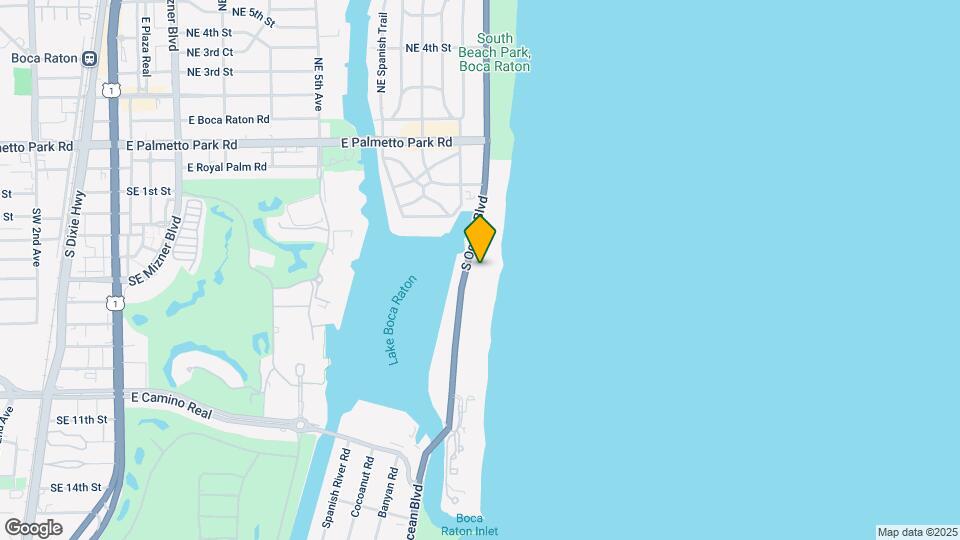 500 S Ocean Blvd Map and Location Details