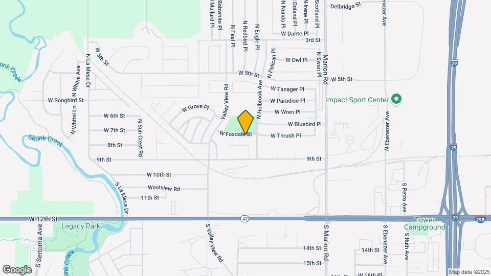 6009 W Foxdale St Map and Location Details