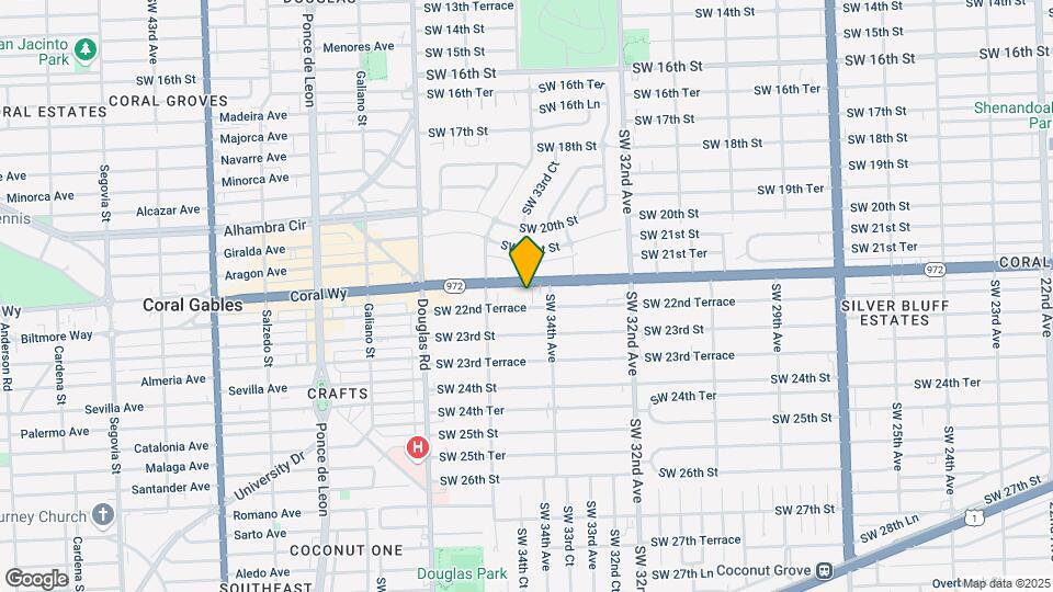 3500 Coral Way, Unit 1211 Map and Location Details