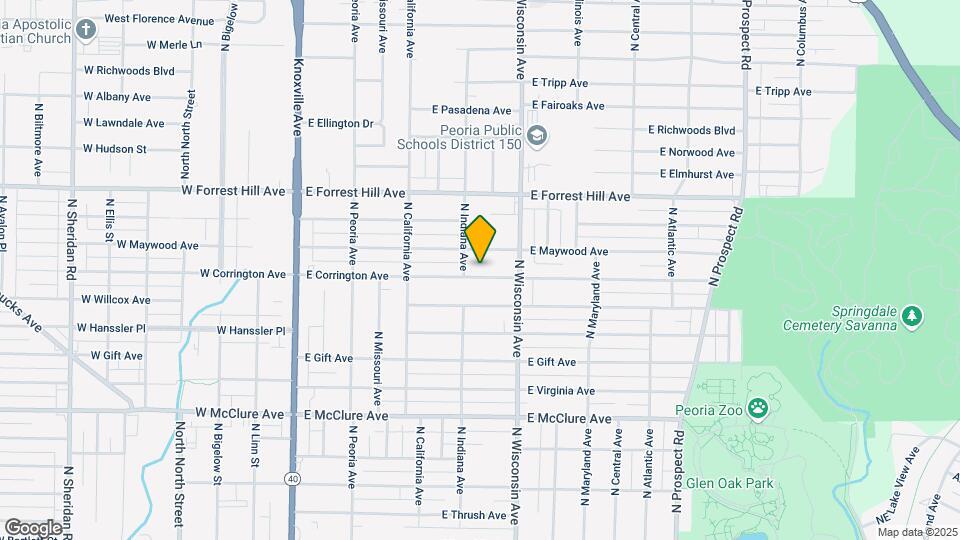 707 E Corrington Ave Map and Location Details