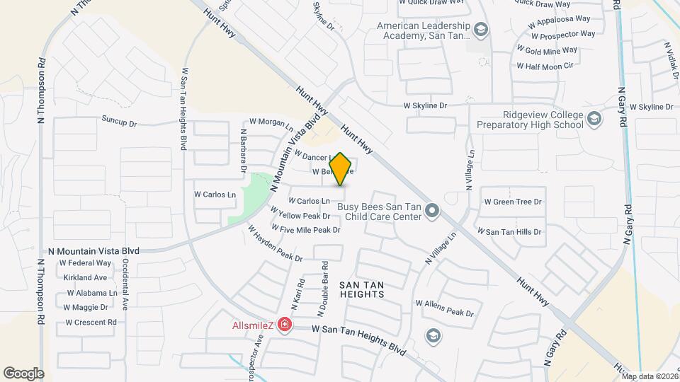 3049 W Santa Cruz Ave Mapa y Detalles de la Ubicación