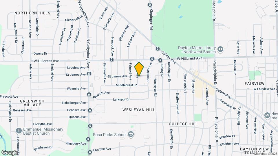 2192 Alpena Ave Map and Location Details