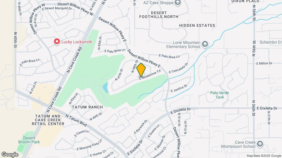 4843 E Windstone Trl Map and Location Details