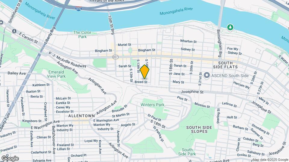 1321 Breed St Mapa y Detalles de la Ubicación