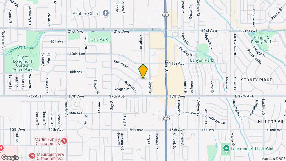 1727 Queens Dr Map and Location Details