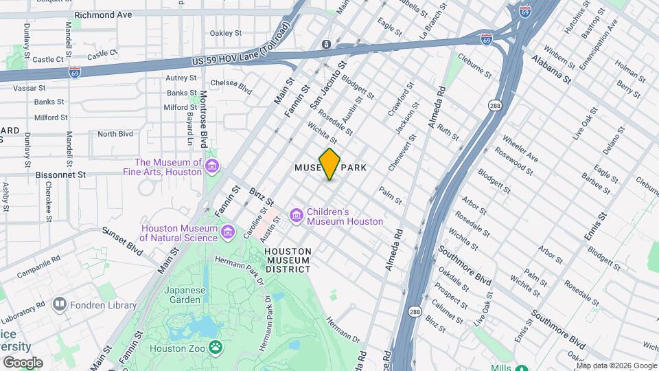 1521 Oakdale St Mapa y Detalles de la Ubicación