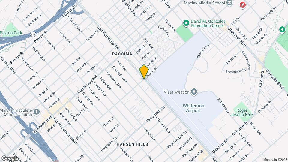 10615 San Fernando Rd Map and Location Details