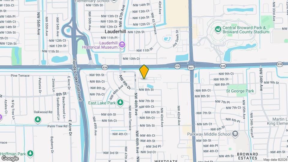 4444 NW 9th St. Map and Location Details