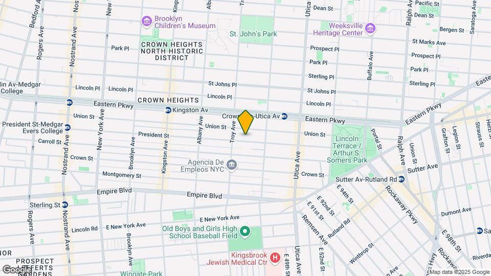 1581 President St Map and Location Details