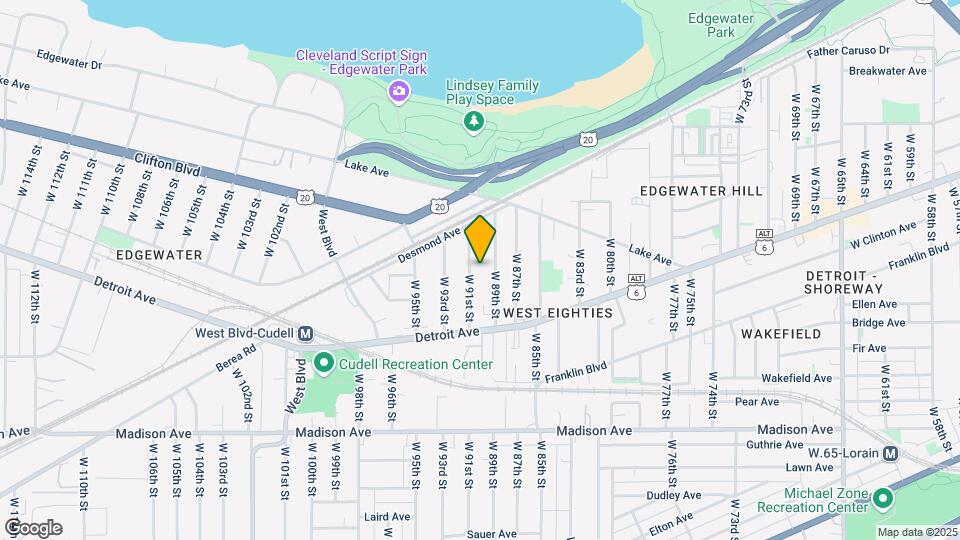 1325 W 91st St Map and Location Details