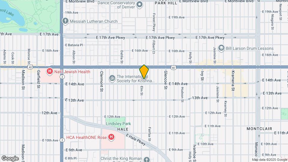 1416 Elm St Mapa y Detalles de la Ubicación
