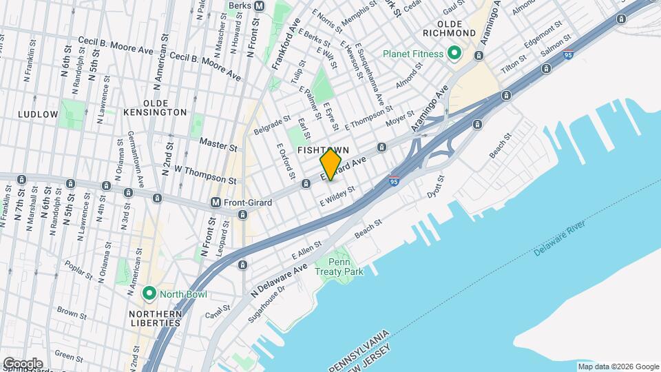 1121 Earl St Map and Location Details