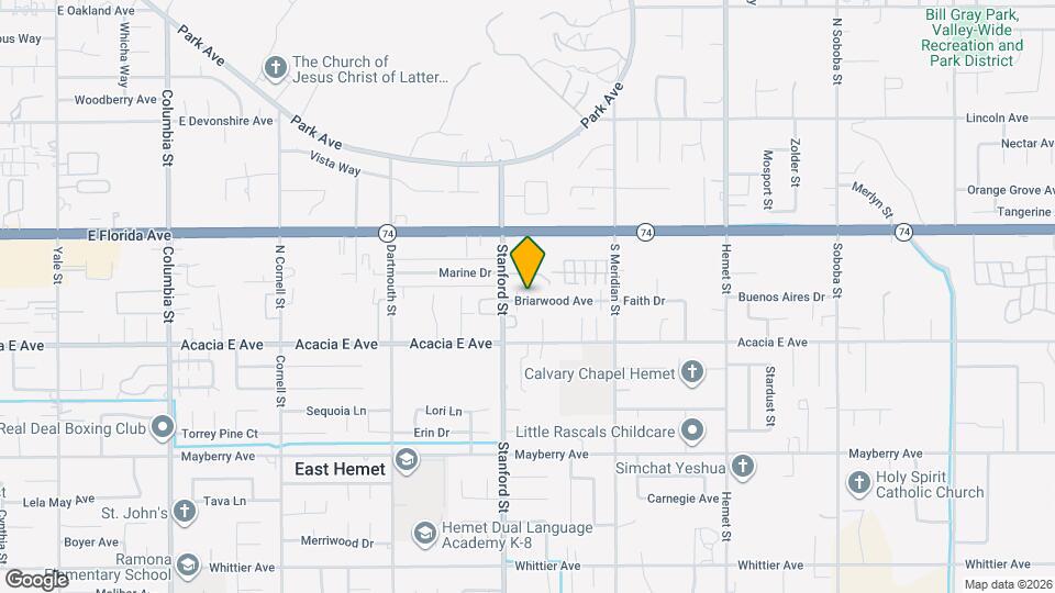 41820 Briarwood Ave Map and Location Details