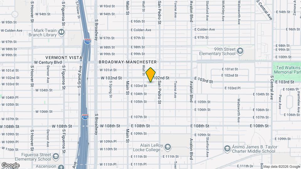 227 E 103rd St Mapa y Detalles de la Ubicación