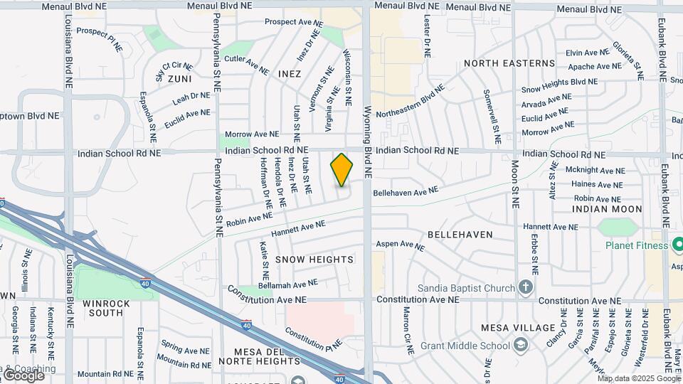 1606 Virginia St NE Map and Location Details