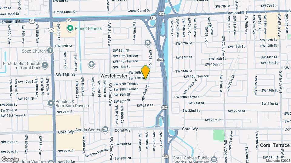 7855 SW 17th Terrace Map and Location Details