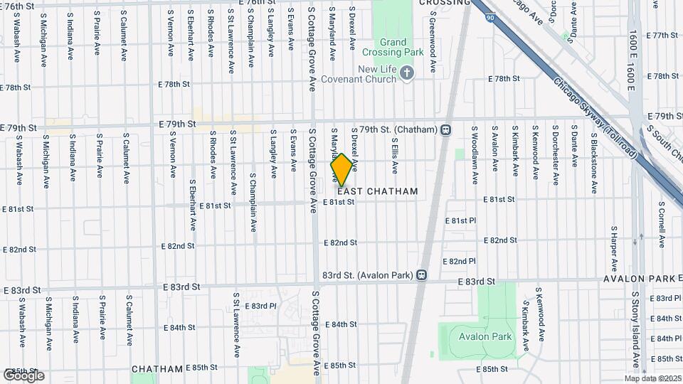 8045 S Maryland Ave Map and Location Details