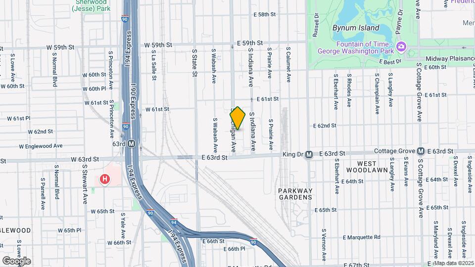 6209 S Michigan Ave Map and Location Details