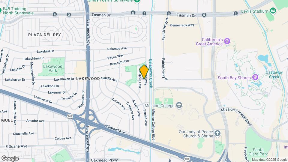 1230 Manzano Way Map and Location Details