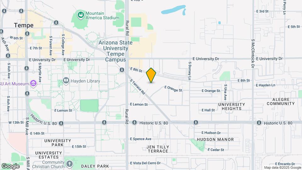 College Town Tempe Map and Location Details