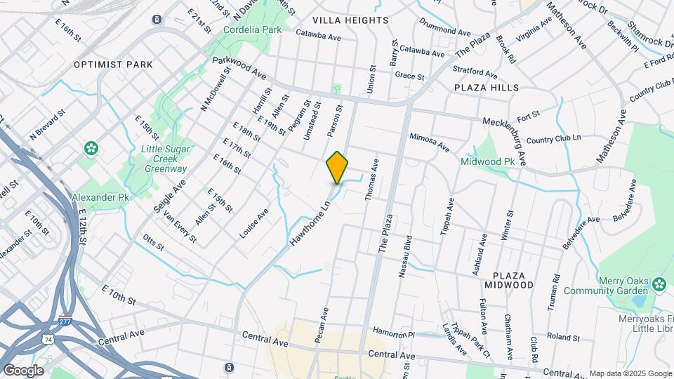 1514 Hawthorne Ln Mapa y Detalles de la Ubicación
