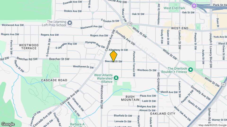 1458 Beecher St SW Map and Location Details