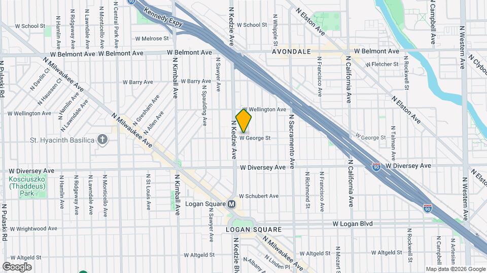 3142 W George St, Unit #  0C2 Map and Location Details