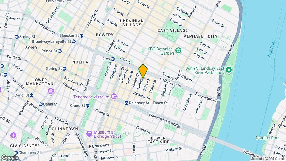 168 Norfolk St Map and Location Details