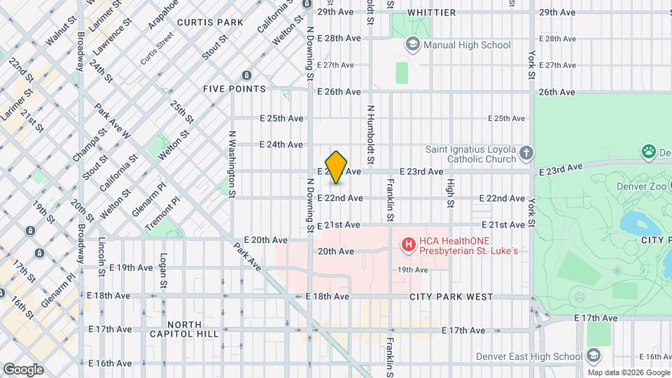 2210 N Marion St Map and Location Details